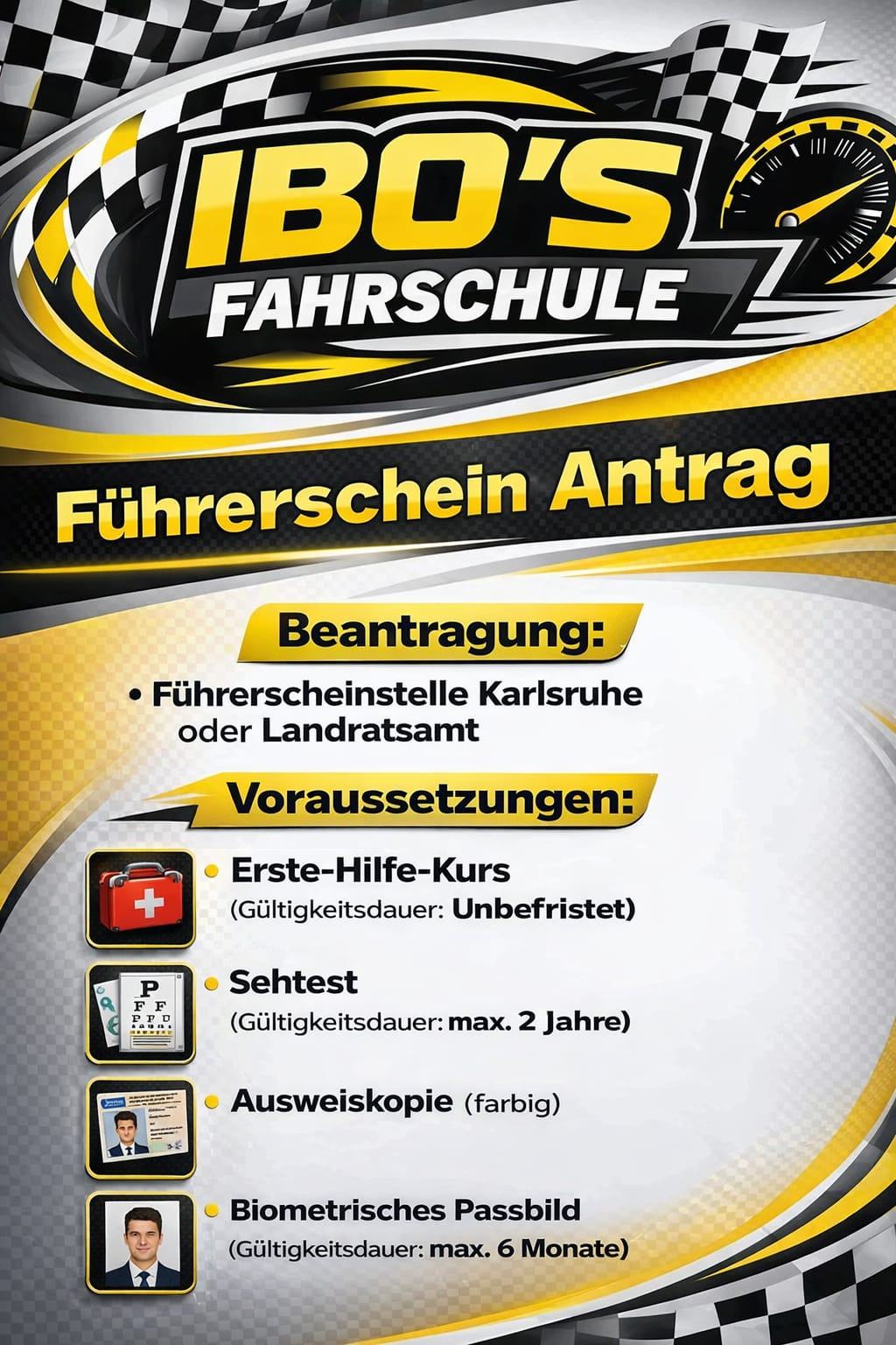 Führerschein Antrag Info